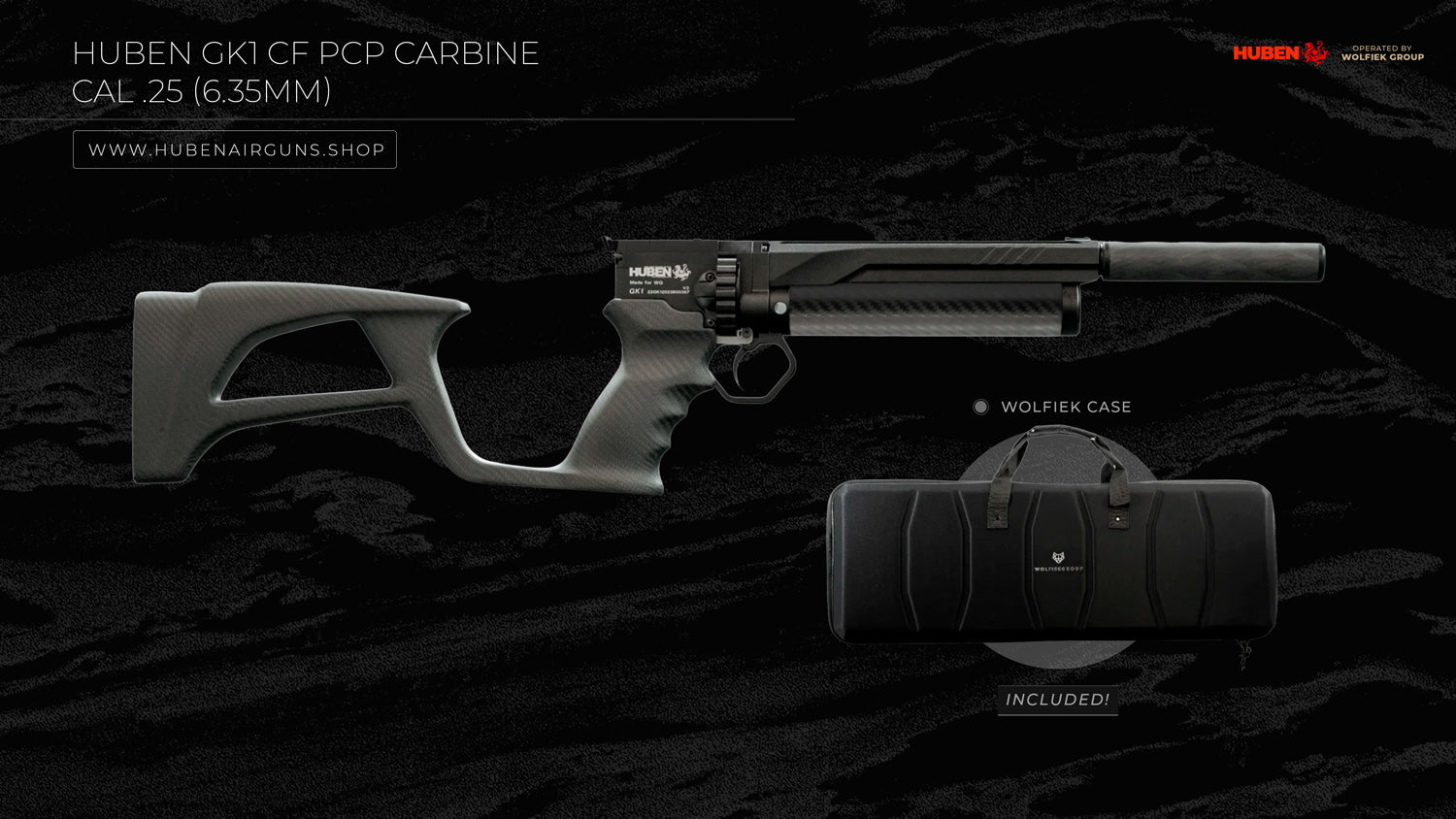 Huben GK1 CF Carbine: Elite .25 PCP Air Rifle | Huben