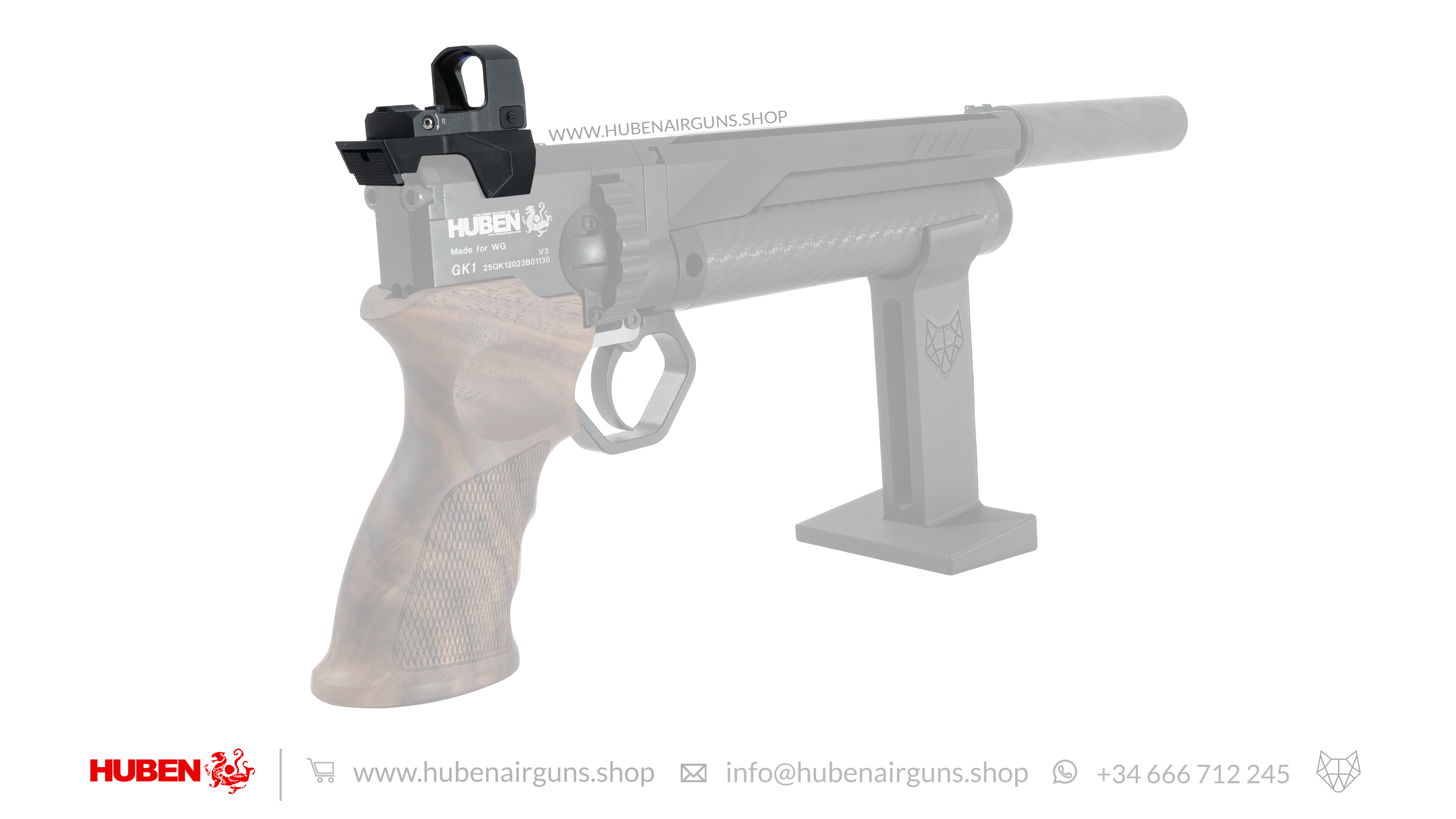 Huben GK1 Pistol Mounting Plate for Red Dot Sight 1x22x26