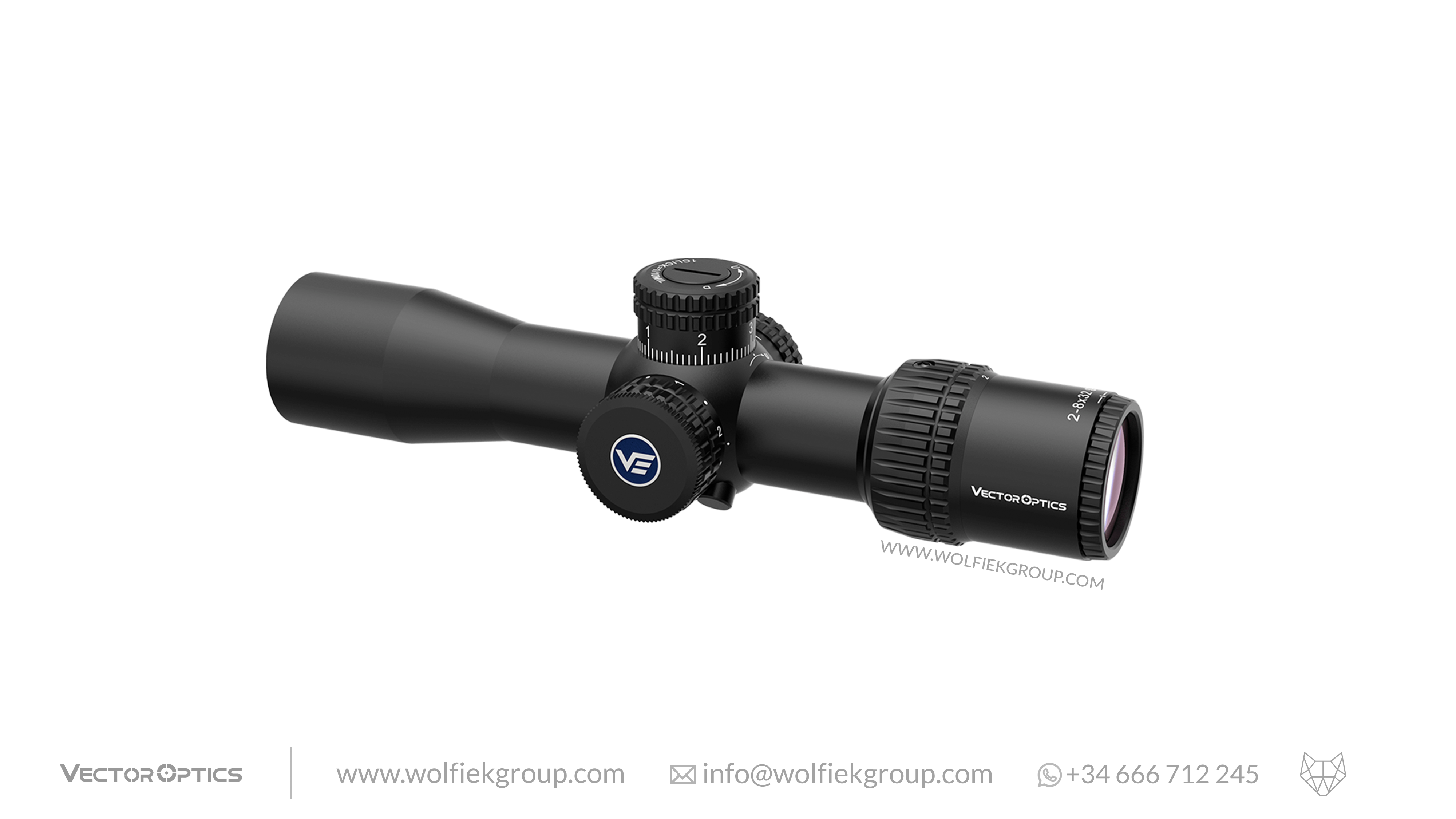 Vector Optics Veyron Riflescope - 2-8x32 IR SFP