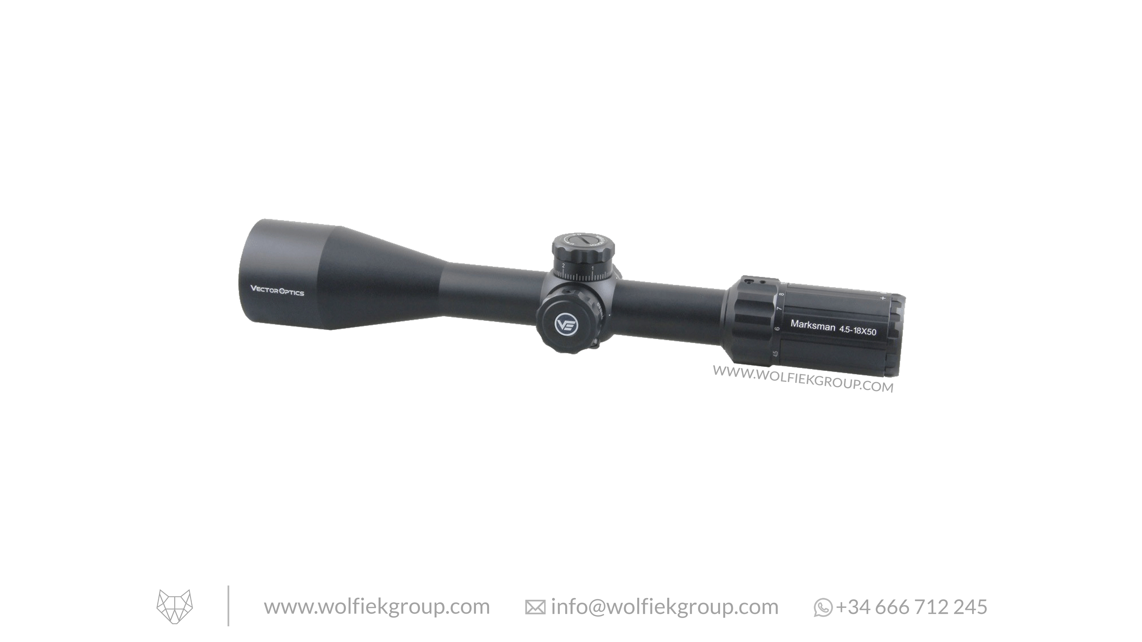 Vector Optics Marksman Riflescope - 4.5-18x50 SFP