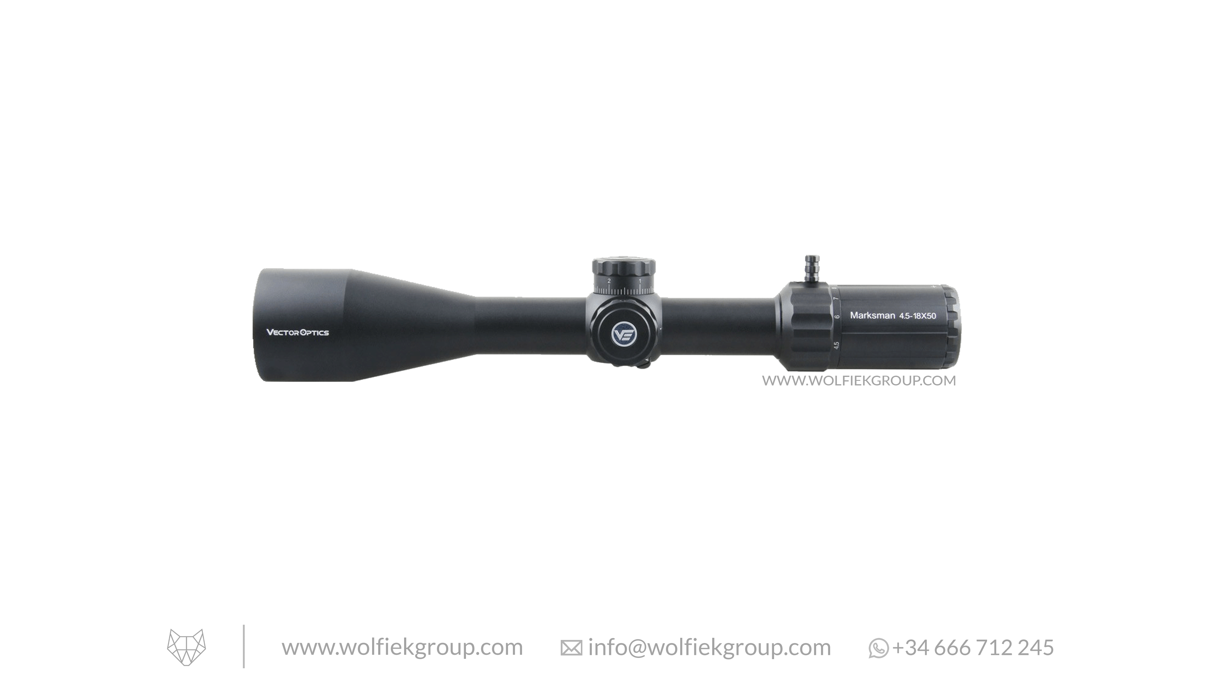 Vector Optics Marksman Riflescope - 4.5-18x50 SFP