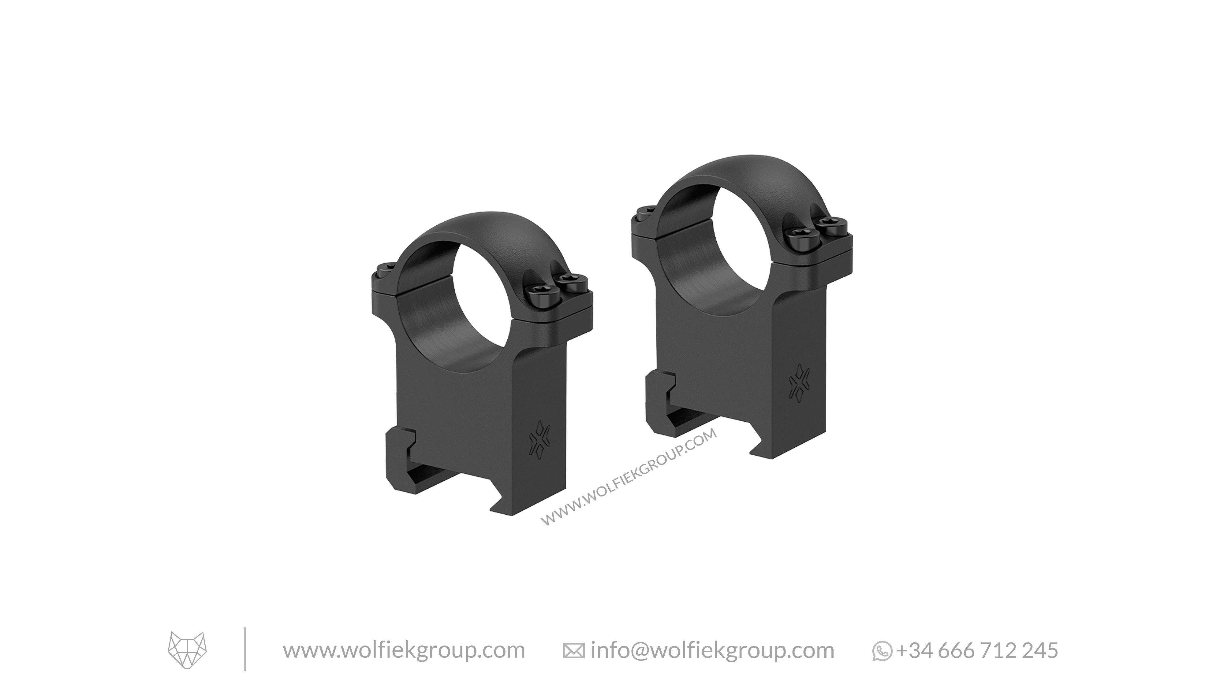 Vector Optics Weaver Riflescope Steel Mounts - 25.4mm