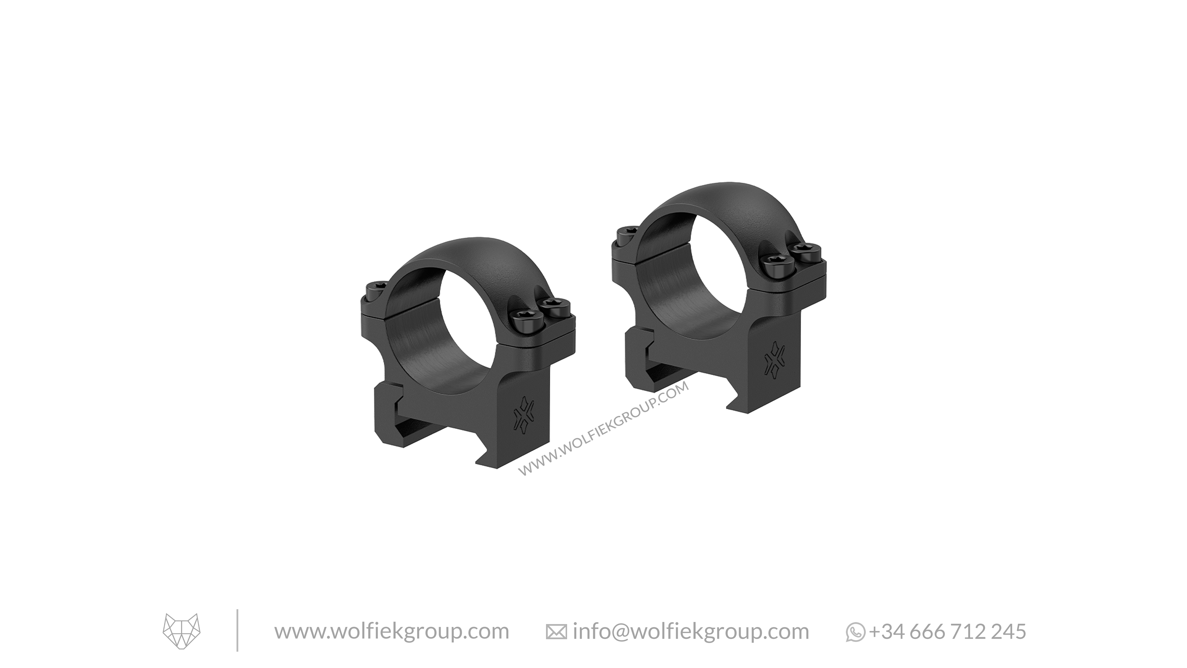 Vector Optics Weaver Riflescope Steel Mounts - 25.4mm