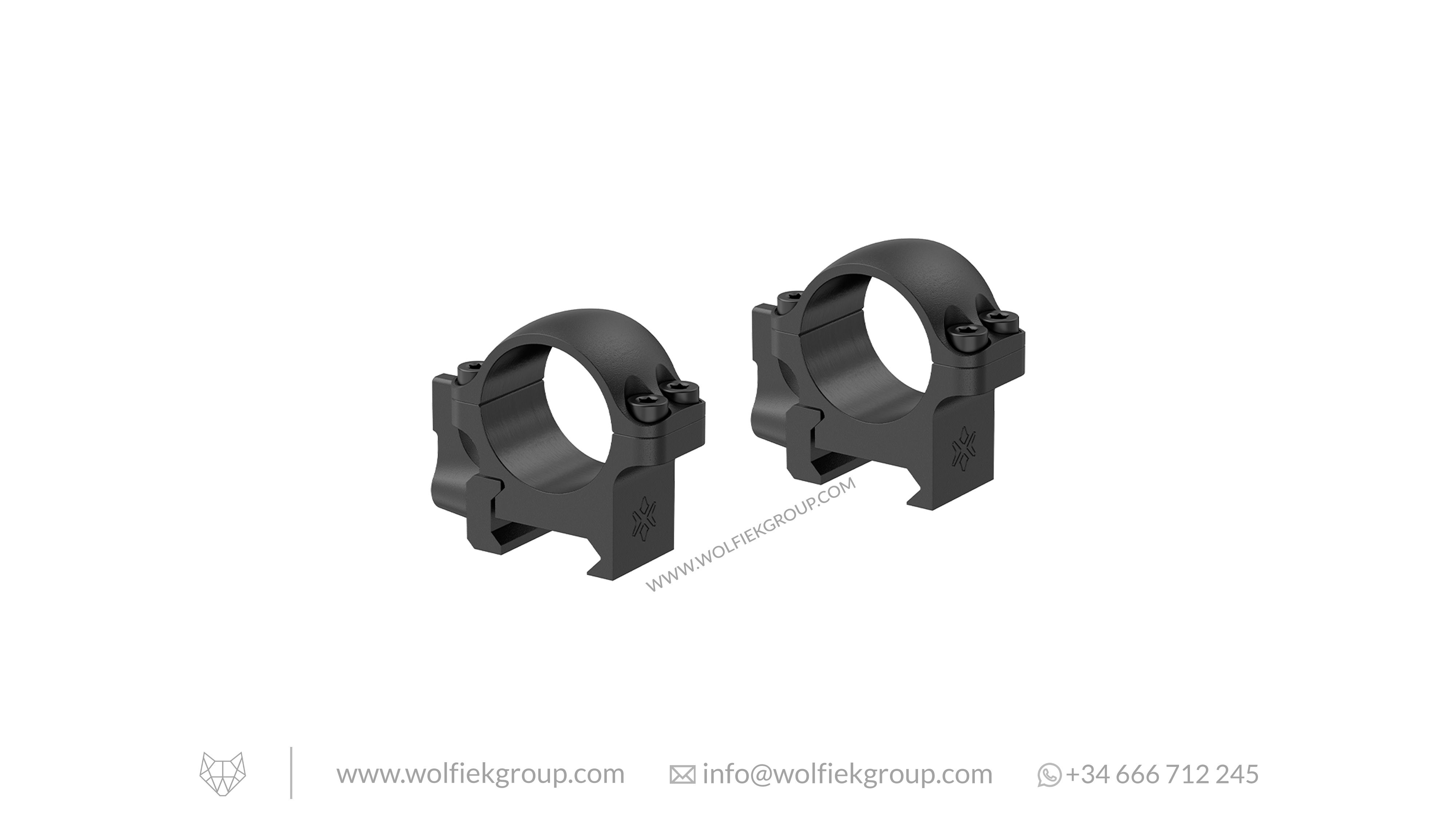 Vector Optics Weaver Riflescope Steel Mounts - 25.4mm QD Low Profile