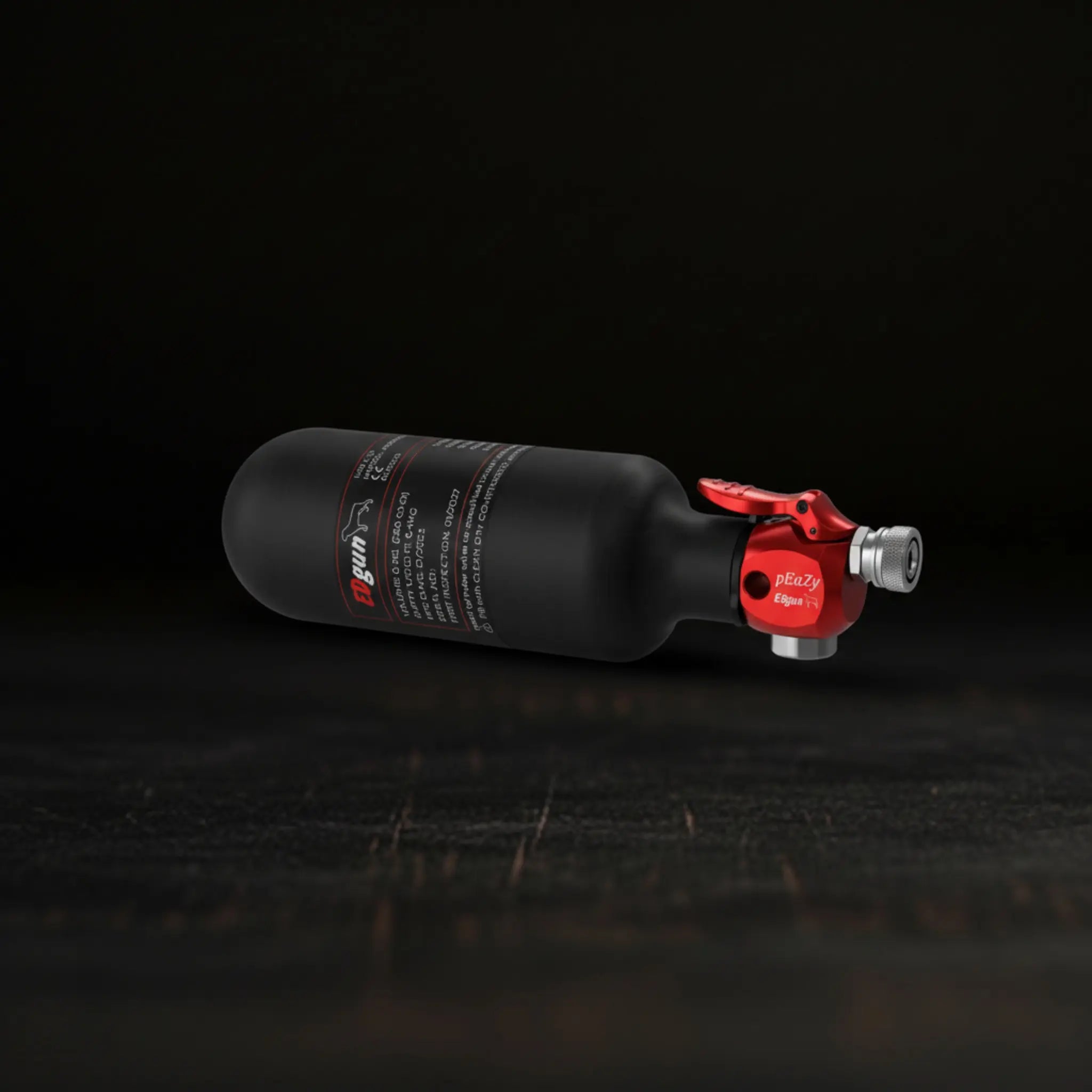 EDgun pEaZy fill system bottle for PCP airguns with red valve