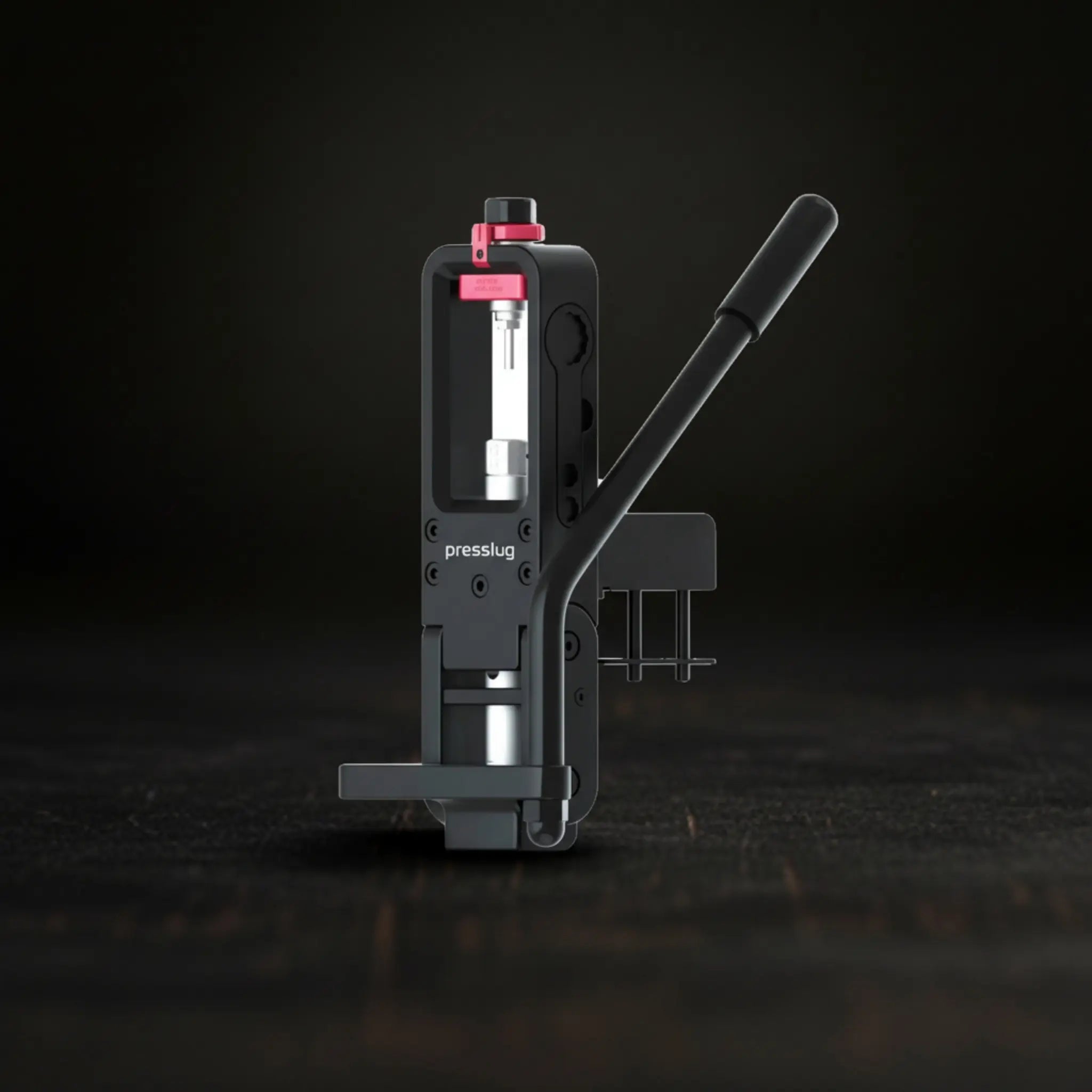 Presslug  for airgun slugs on dark background