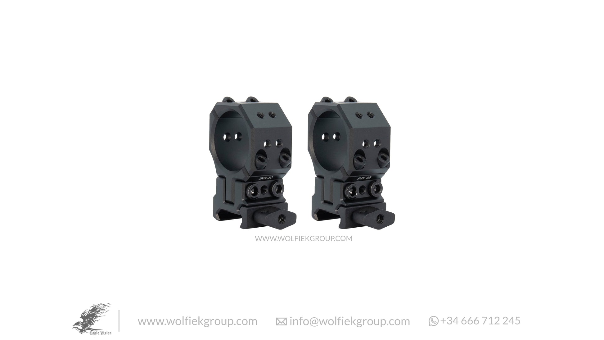 Eagle Vision Picatinny Infinity Elevation ADJUSTABLE Scope Mounts 30mm