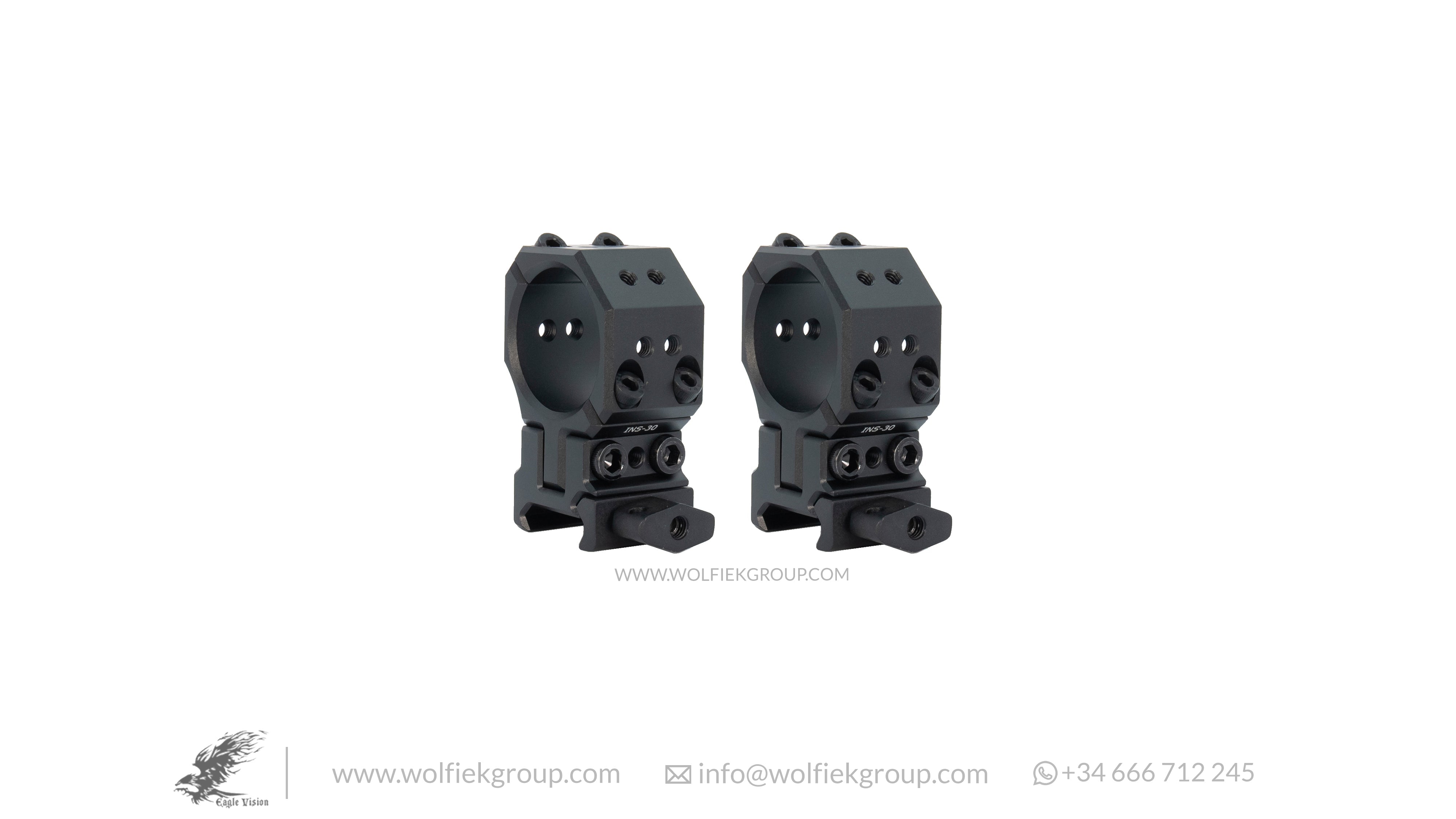 Eagle Vision Picatinny Infinity Elevation ADJUSTABLE Scope Mounts 30mm