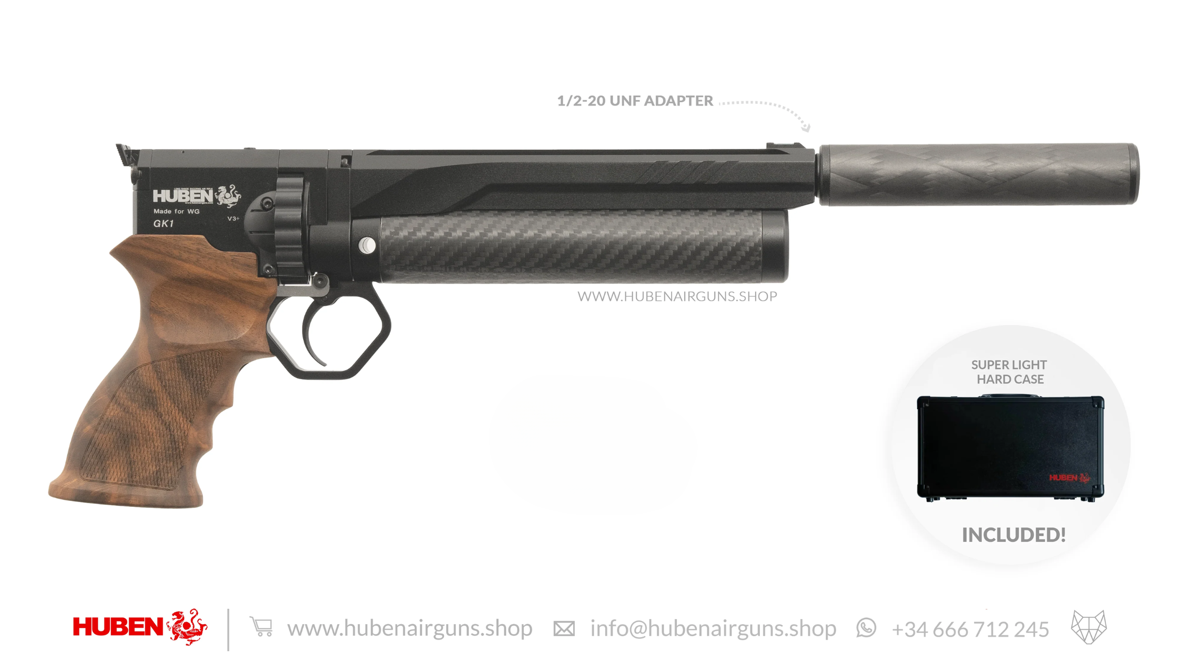 Huben GK1 Air Pistol (V3) - Cal.177 (4.5mm)