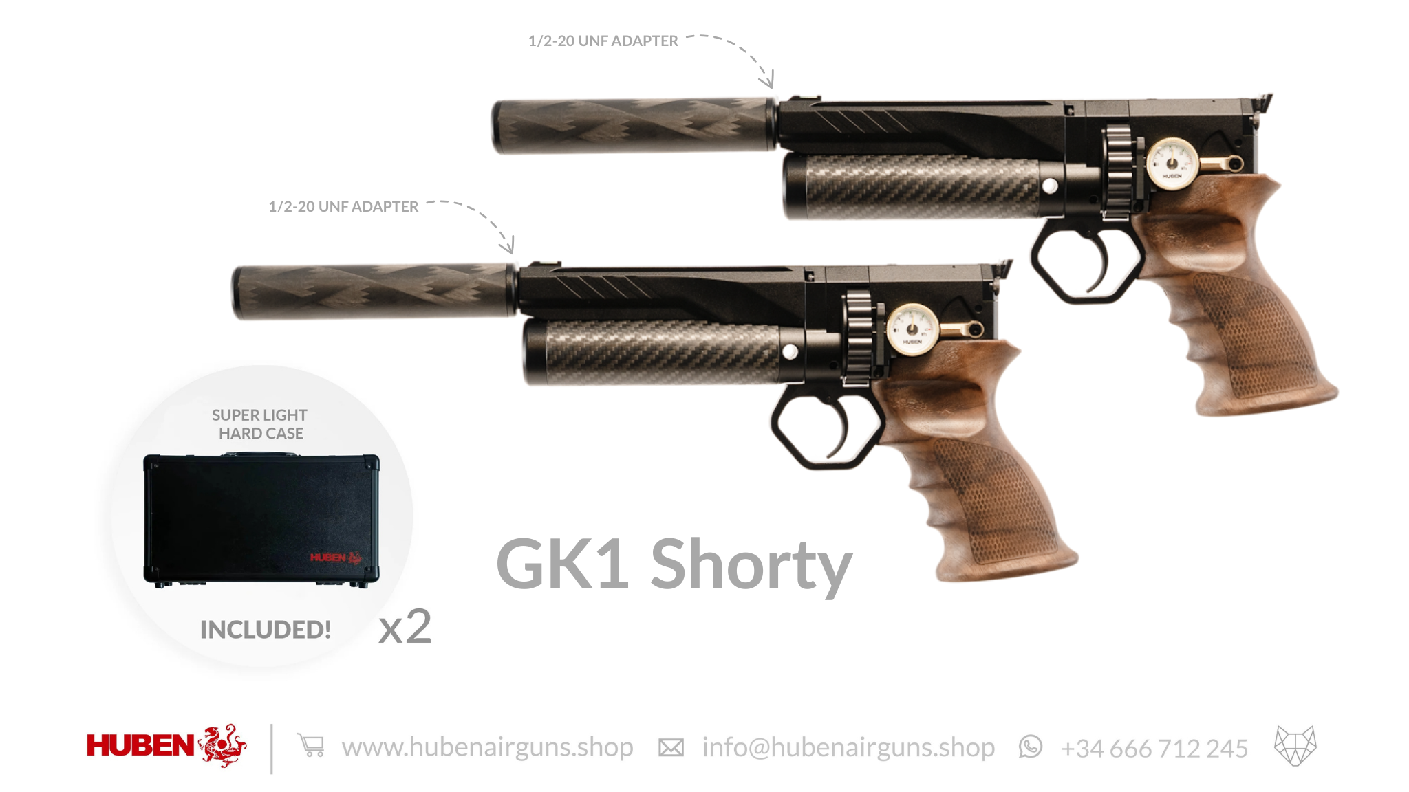Huben GK1 Mini Air Pistol (aka Shorty) Dual–Wield - Special Discount