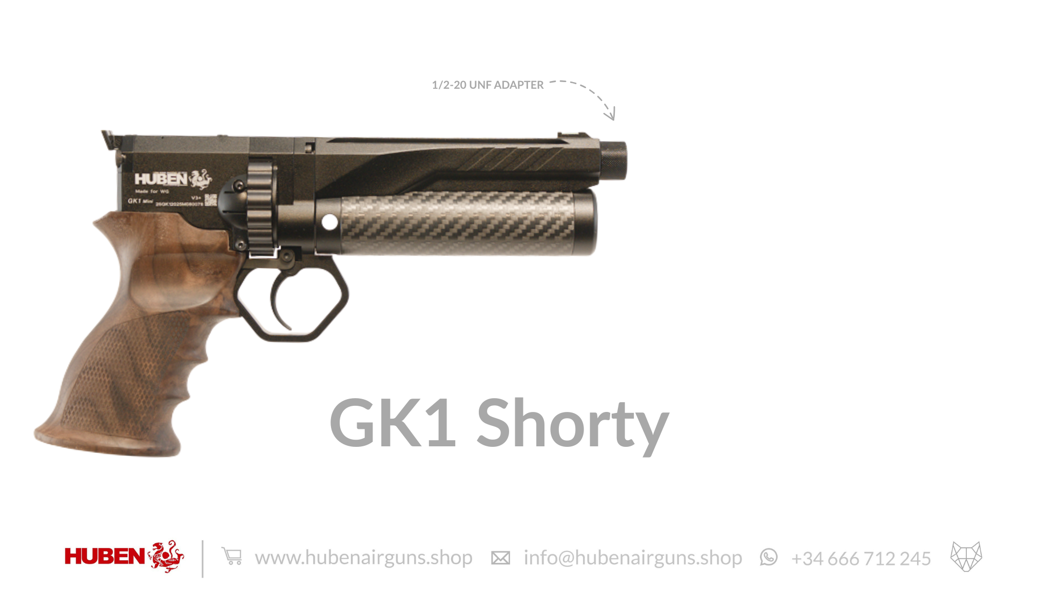 Huben GK1 Mini Air Pistol (aka Shorty) - Cal .177 (4.5mm) - Pre order