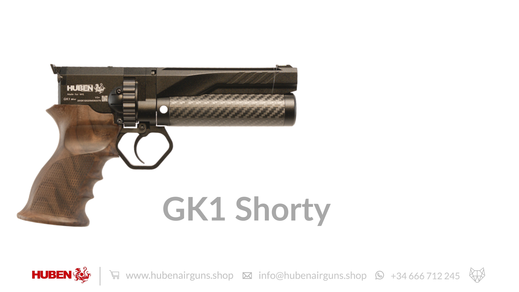 Huben GK1 Mini Air Pistol (aka Shorty) - Cal .177 (4.5mm) - Pre order