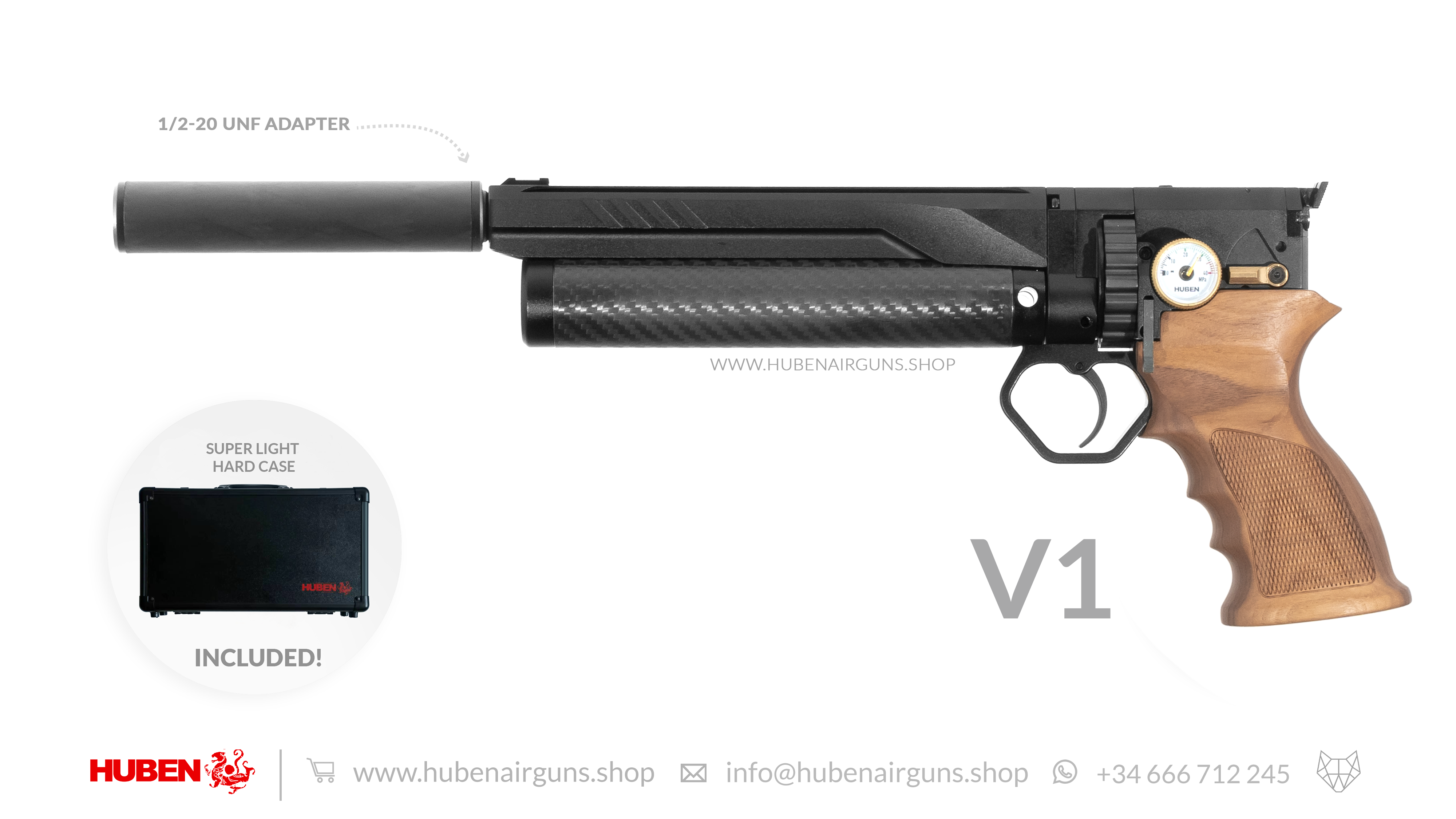 Cal .22 (5.5mm) · Huben Pistol GK1 (V1) - HUBEN AIRGUNS SHOP