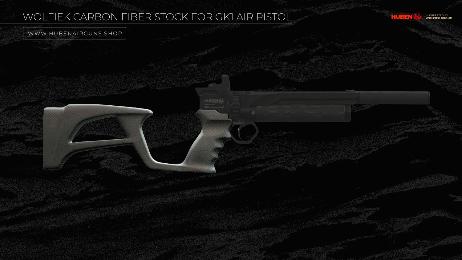 Culata Wolfiek de fibra de carbono para pistola de aire comprimido GK1