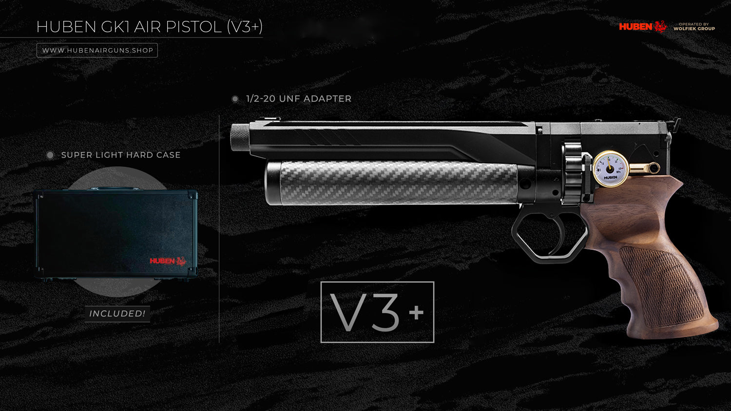 Pistola de aire Huben GK1 (V3) - Cal .177 (4.5mm)