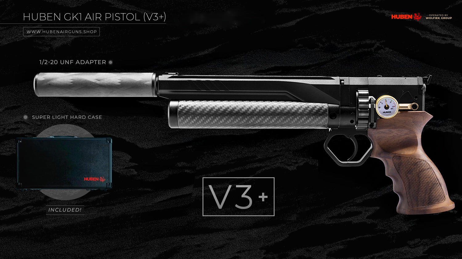 Pistola de aire Huben GK1 (V3) - Cal .177 (4.5mm)