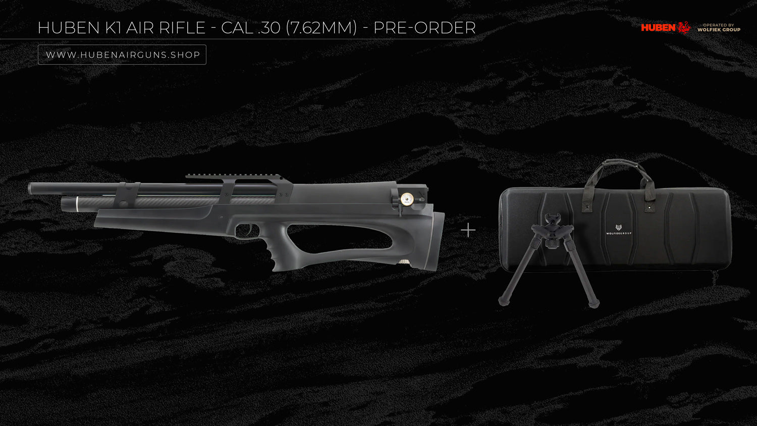 Huben K1 Air Rifle - Cal .30 (7.62mm)  - Pre-Order