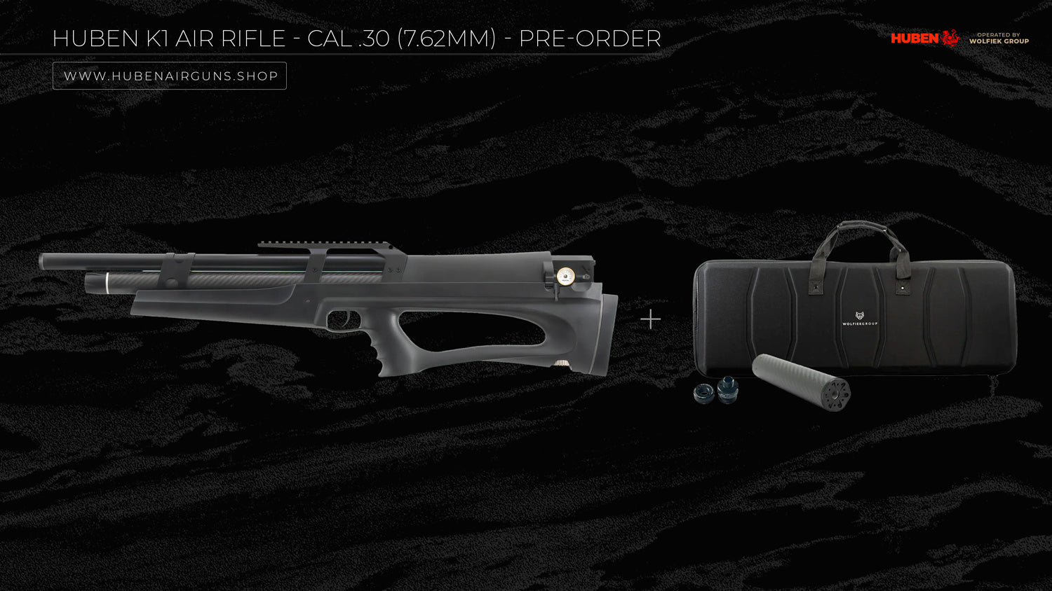 Huben K1 Air Rifle - Cal .30 (7.62mm)  - Pre-Order