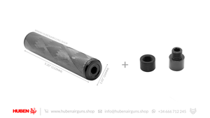 Black Huben shadow suppressor and parts.