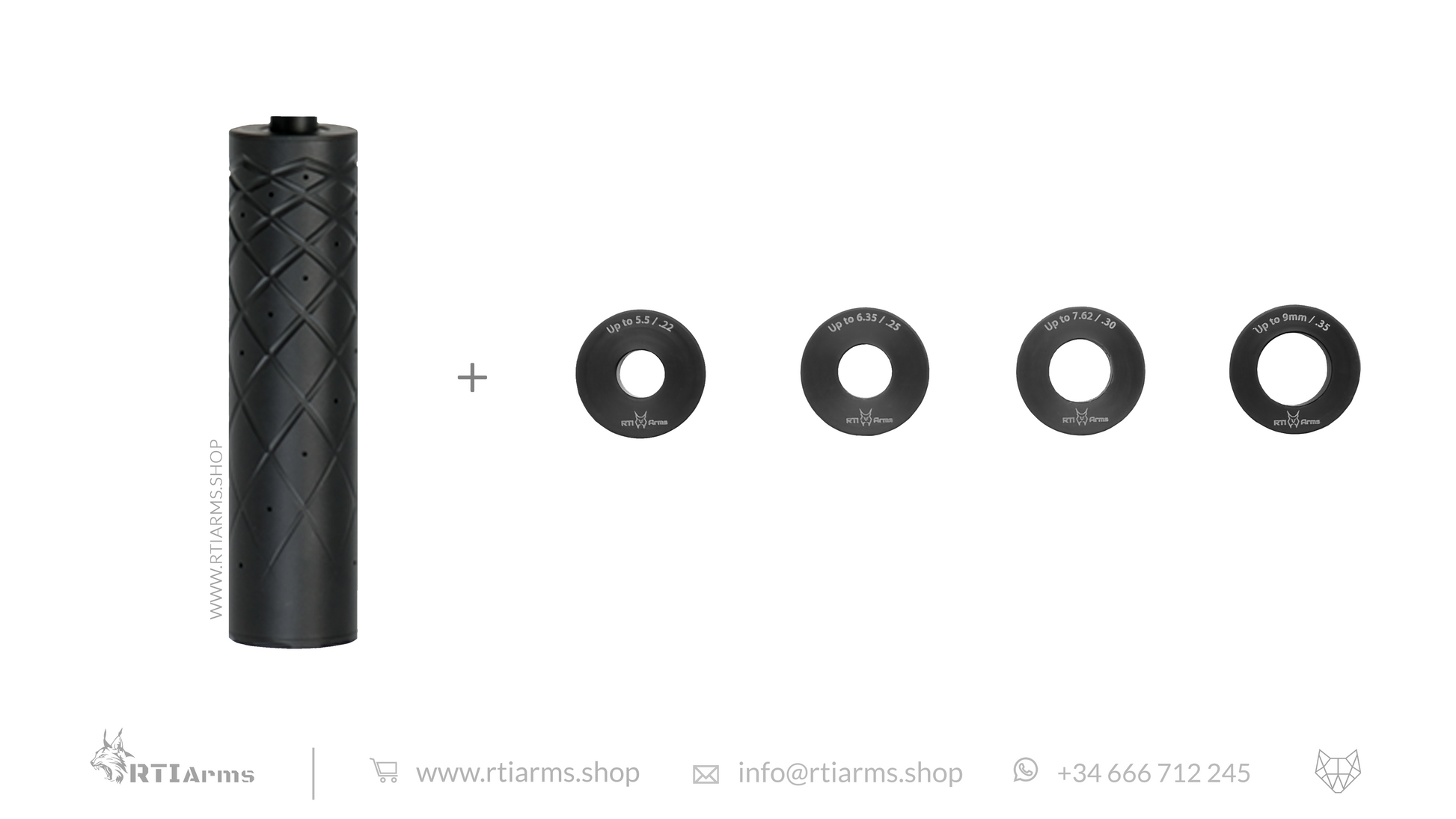 RTI Hušh Suppressor 50mm Aluminum