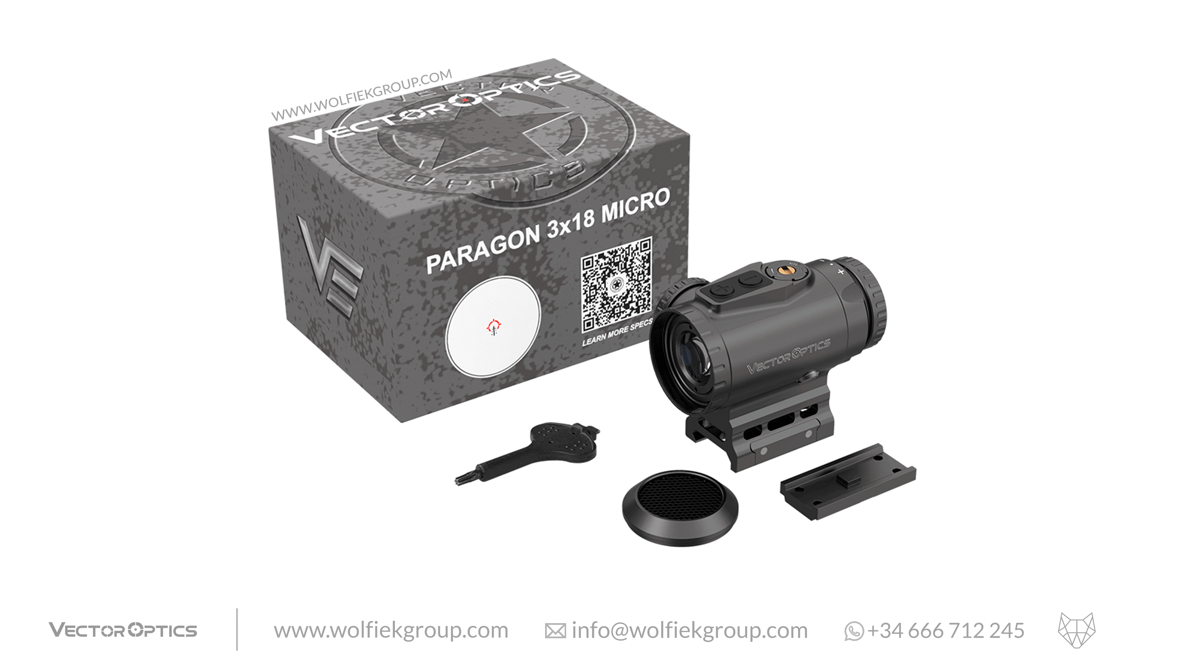 Vector Optics Paragon Micro Prism Riflescope - 3x18
