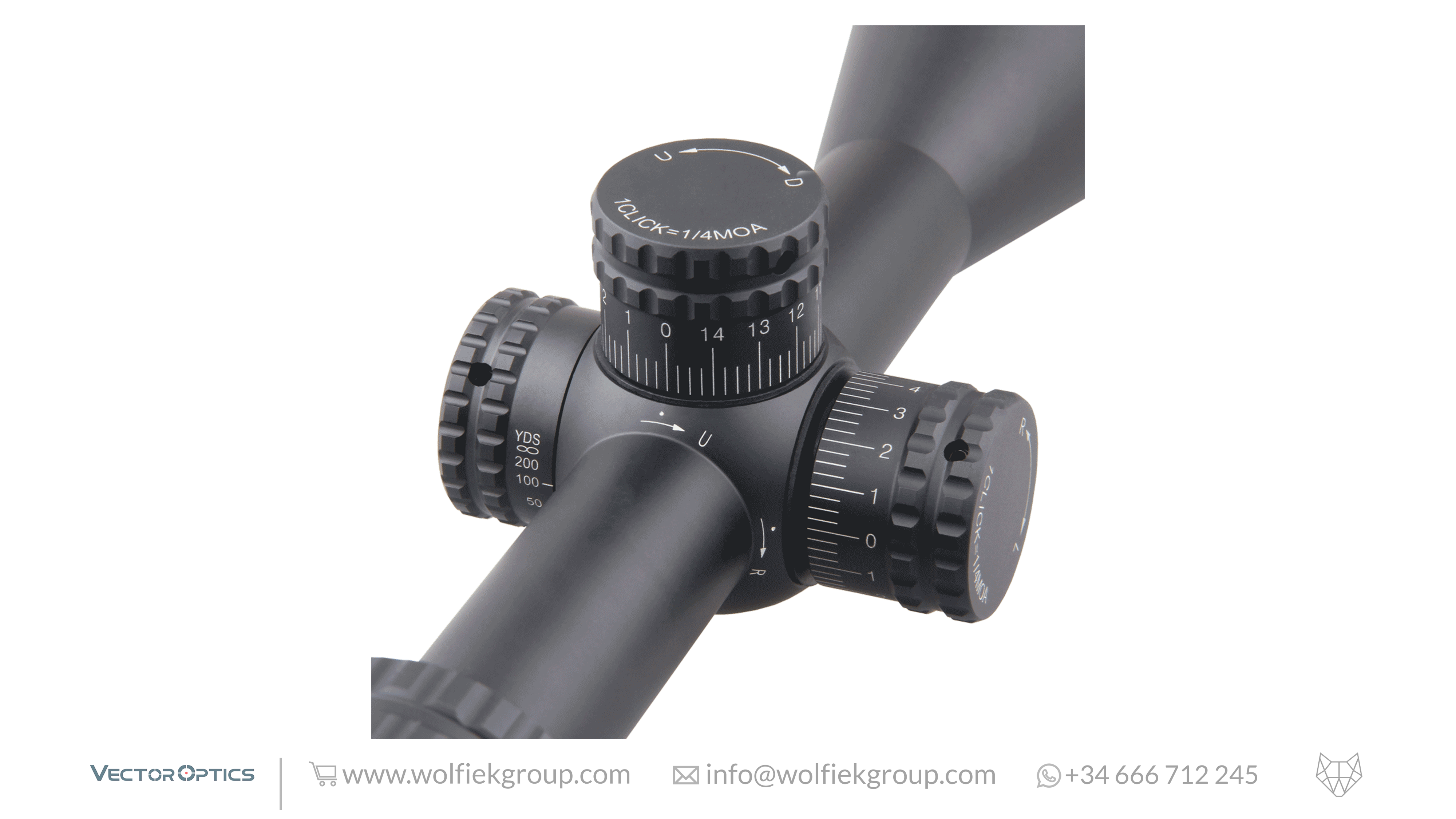 Vector Optics Hugo Riflescope - 3-12x44GT SFP