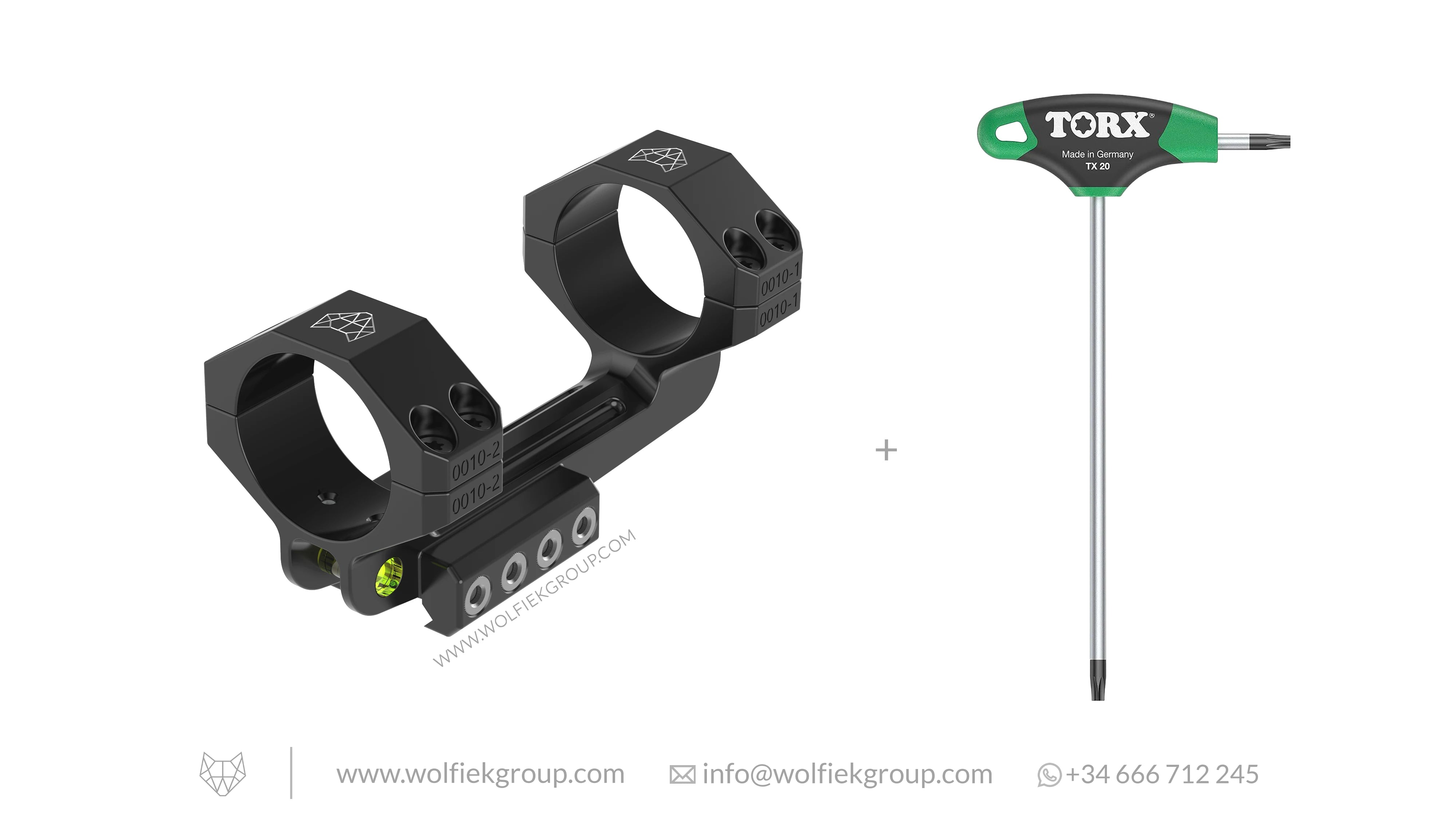 Wolfiek Group One-Piece Scope Mount - 30mm