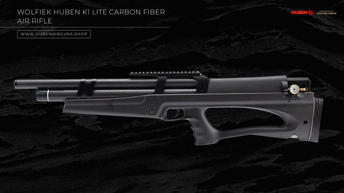 Wolfiek Huben K1 Lite Carbon Fiber Air Rifle · .177 Cal (4.5mm)
