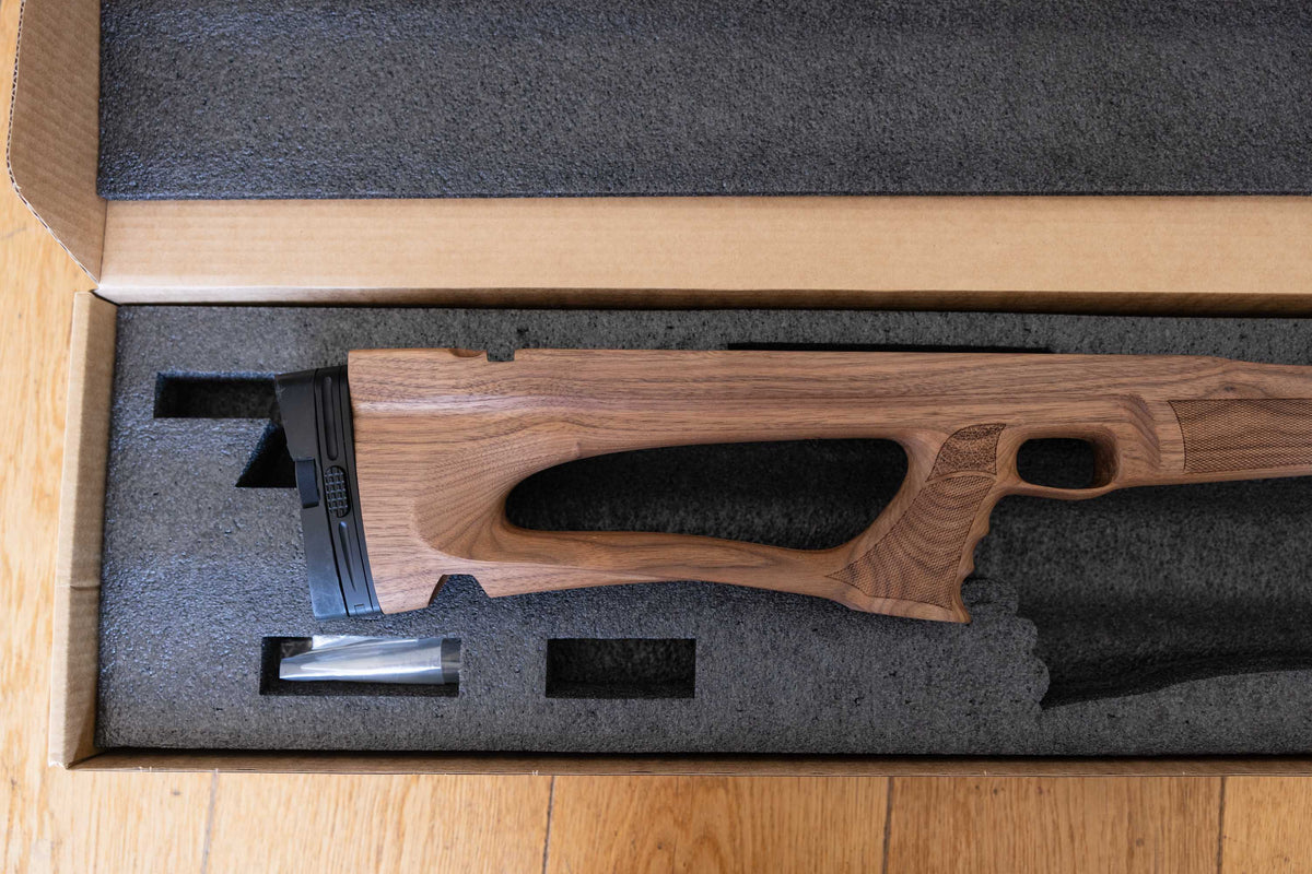 Selected Customized Walnut Stock for K1 with Ulfhednar buttpad installed · Custom Outlet Unit · Grade AAA · 25% OFF