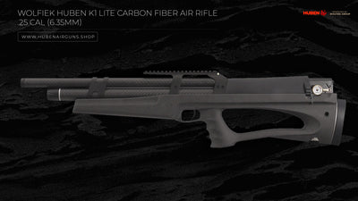 Wolfiek Huben K1 Lite Carbon Fiber Air Rifle - .25 Cal (6.35mm)