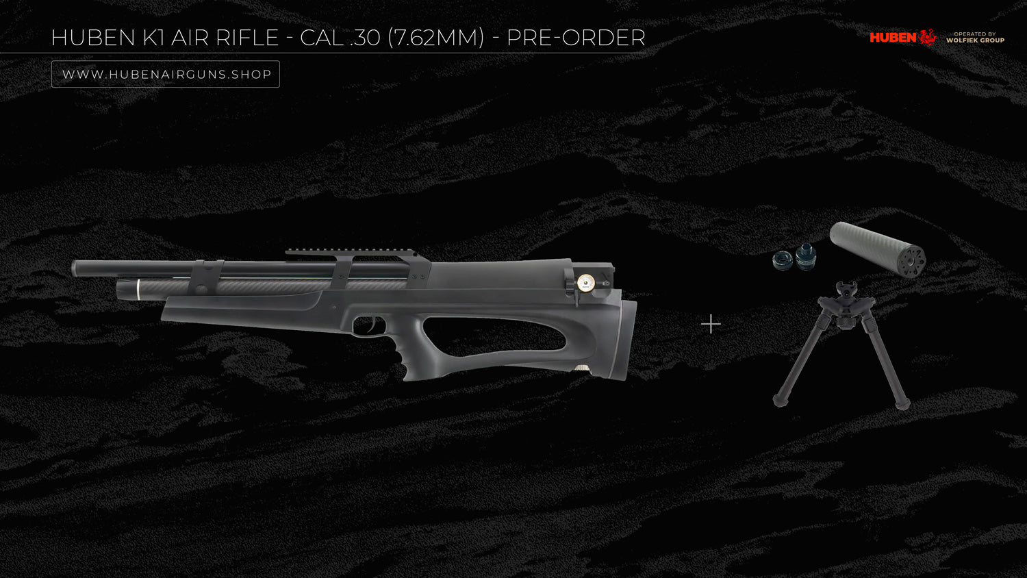 Huben K1 Air Rifle - Cal .30 (7.62mm)  - Pre-Order