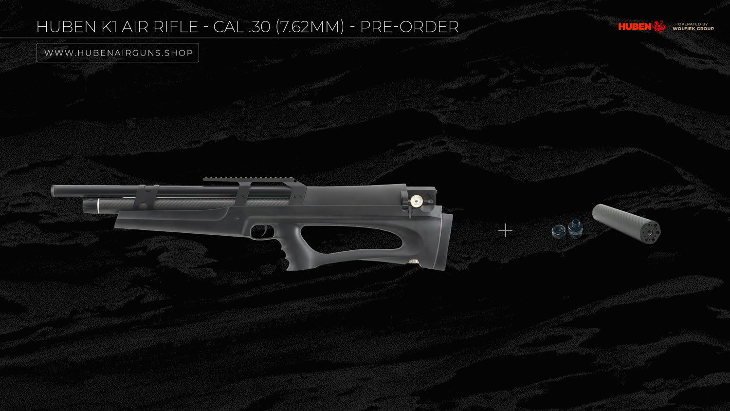 Huben K1 Air Rifle - Cal .30 (7.62mm)  - Pre-Order