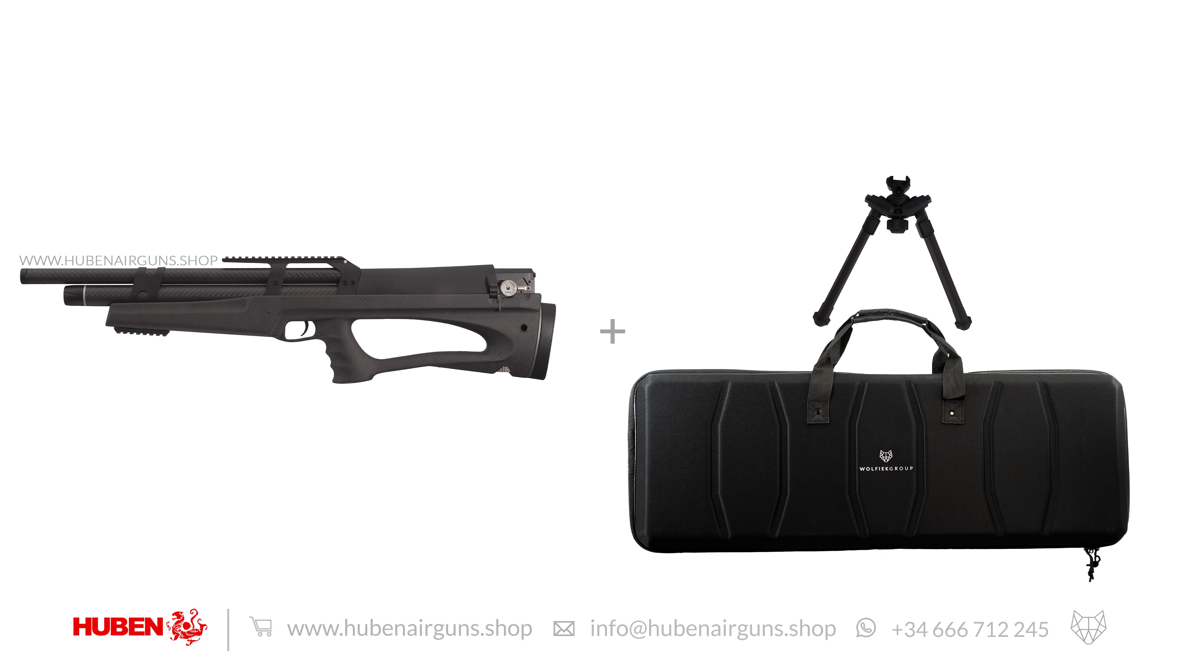 『HAKU LIN AR BLACK×BROWN』 Huben K1 Lite .22 cal by Wolfiek | Huben – HUBEN AIRGUNS SHOP