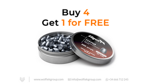 EDgun KnockOut Slugs Cal .216/.217 Weight 1,65g (25,40gr) with text buy 4 get 1 for free