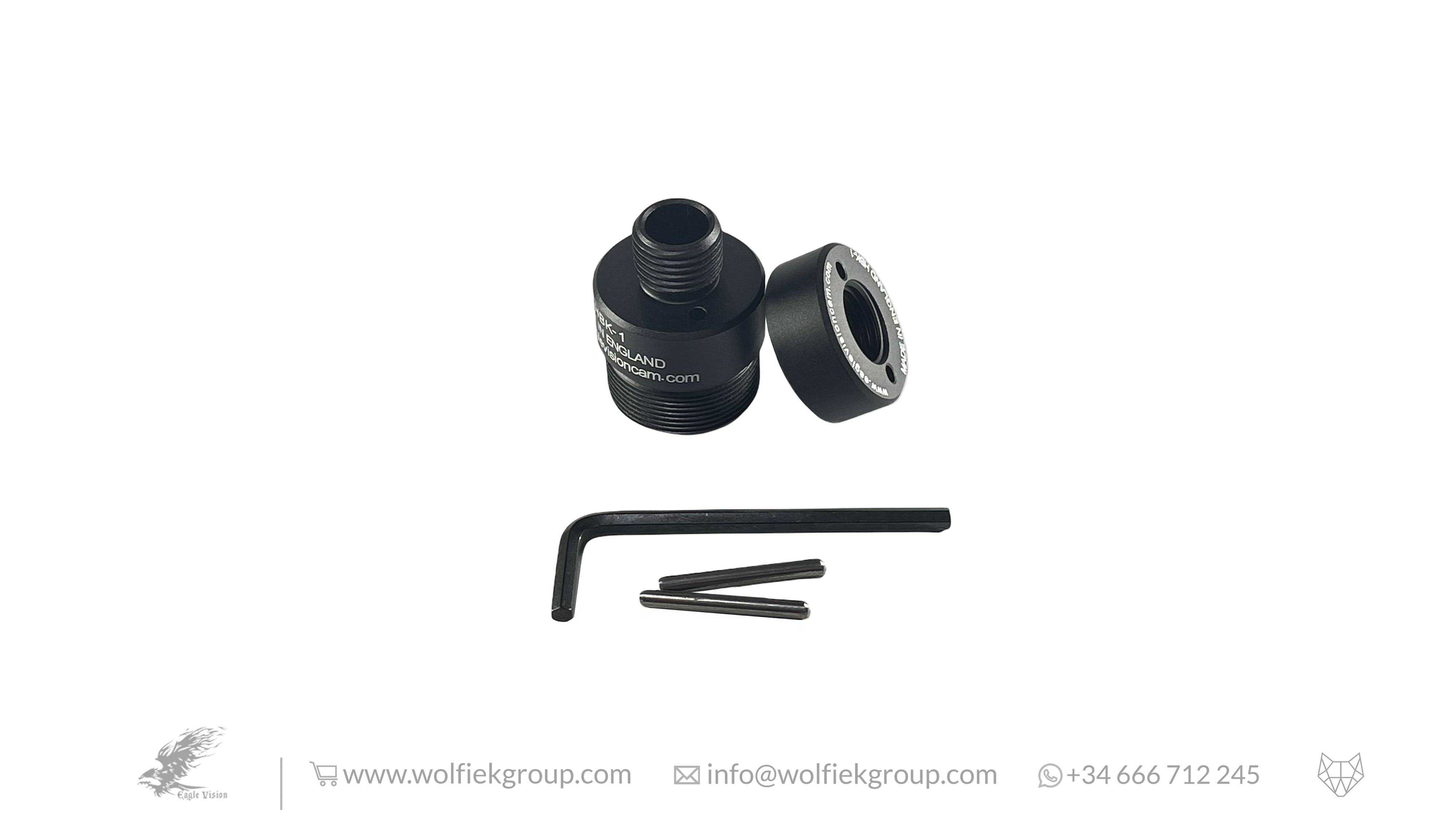 Huben K1 1/2 x 20 UNF Moderator Adapter (HBK-1) Eagle Vision