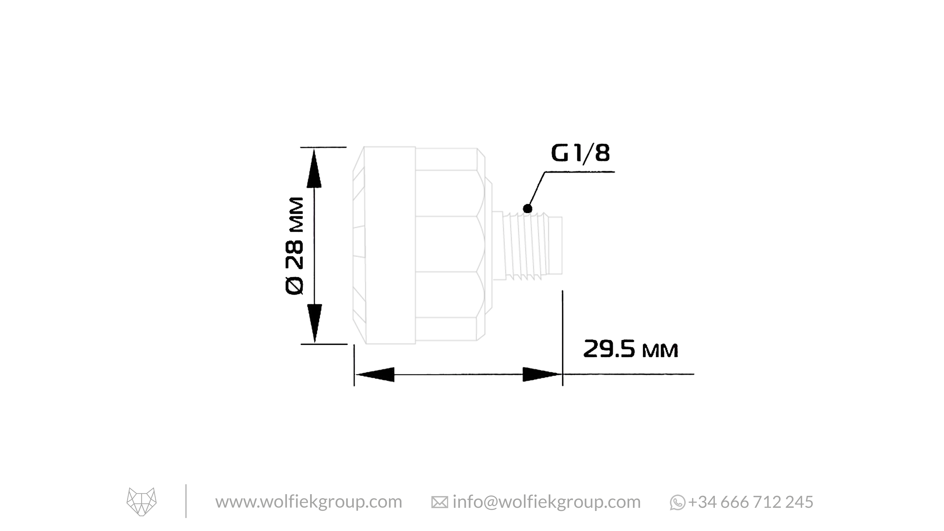 EDgun MeaZy Gauge diagram with measurements