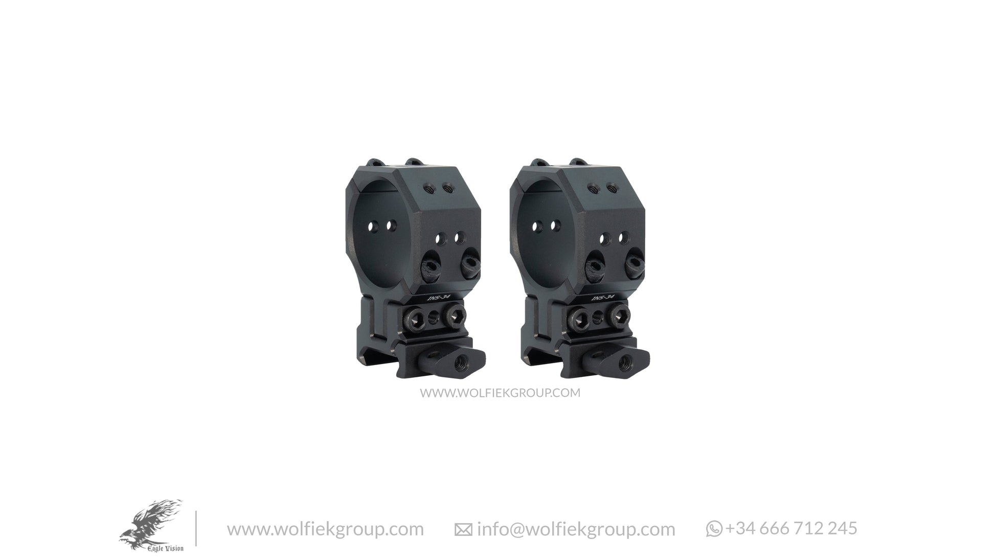 Eagle Vision Picatinny Infinity Elevation ADJUSTABLE Scope Mounts 34mm