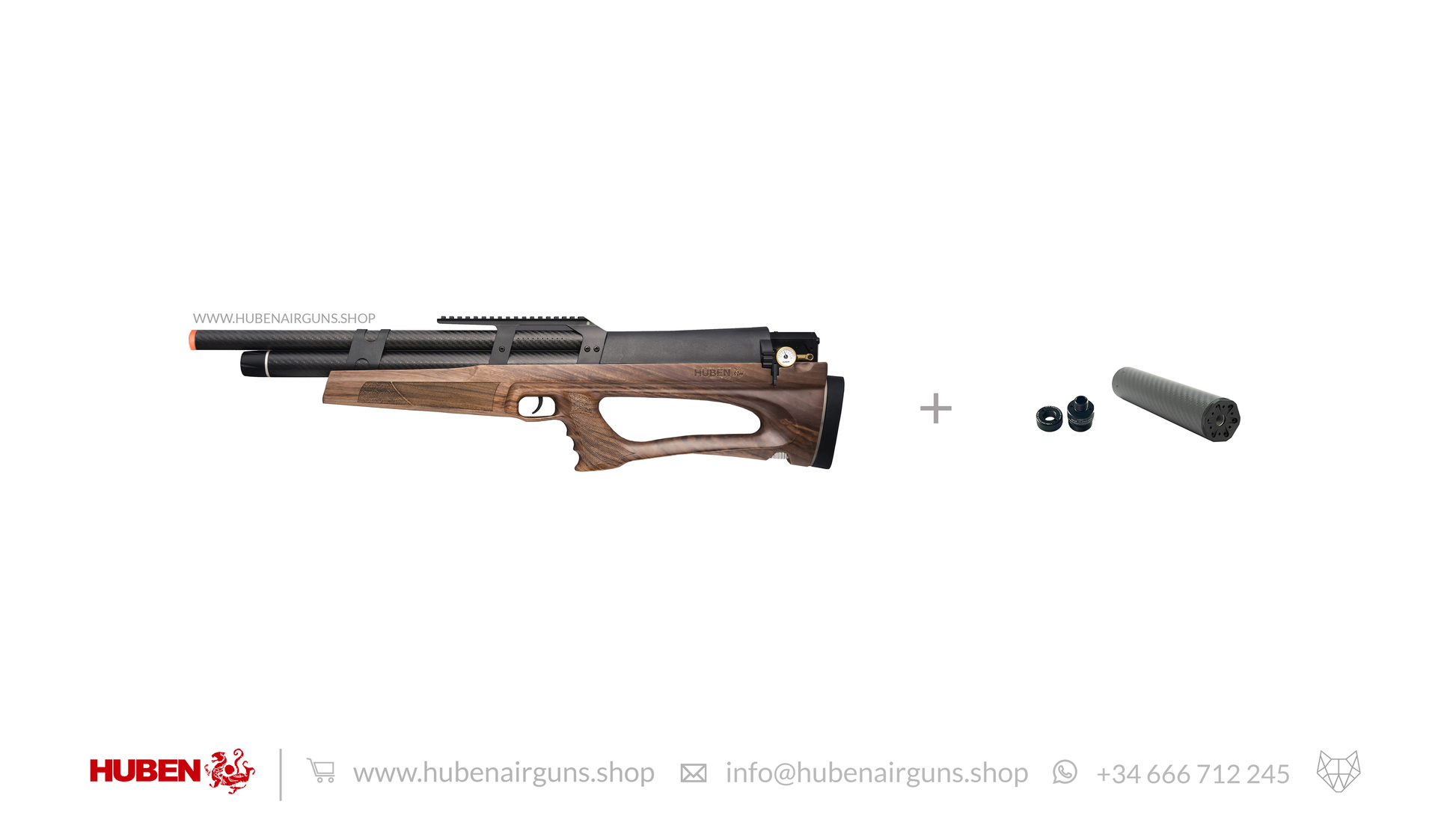 Huben K1 Special Edition Cal .22 (5.5 mm) and parts