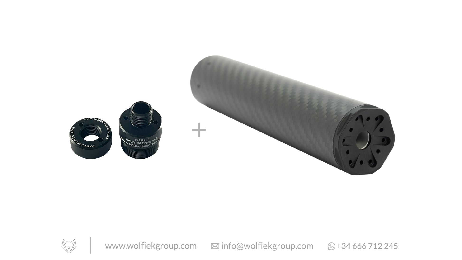 Huben K1 1/2 x 20 UNF Moderator Adapter (HBK-1) Eagle Vision